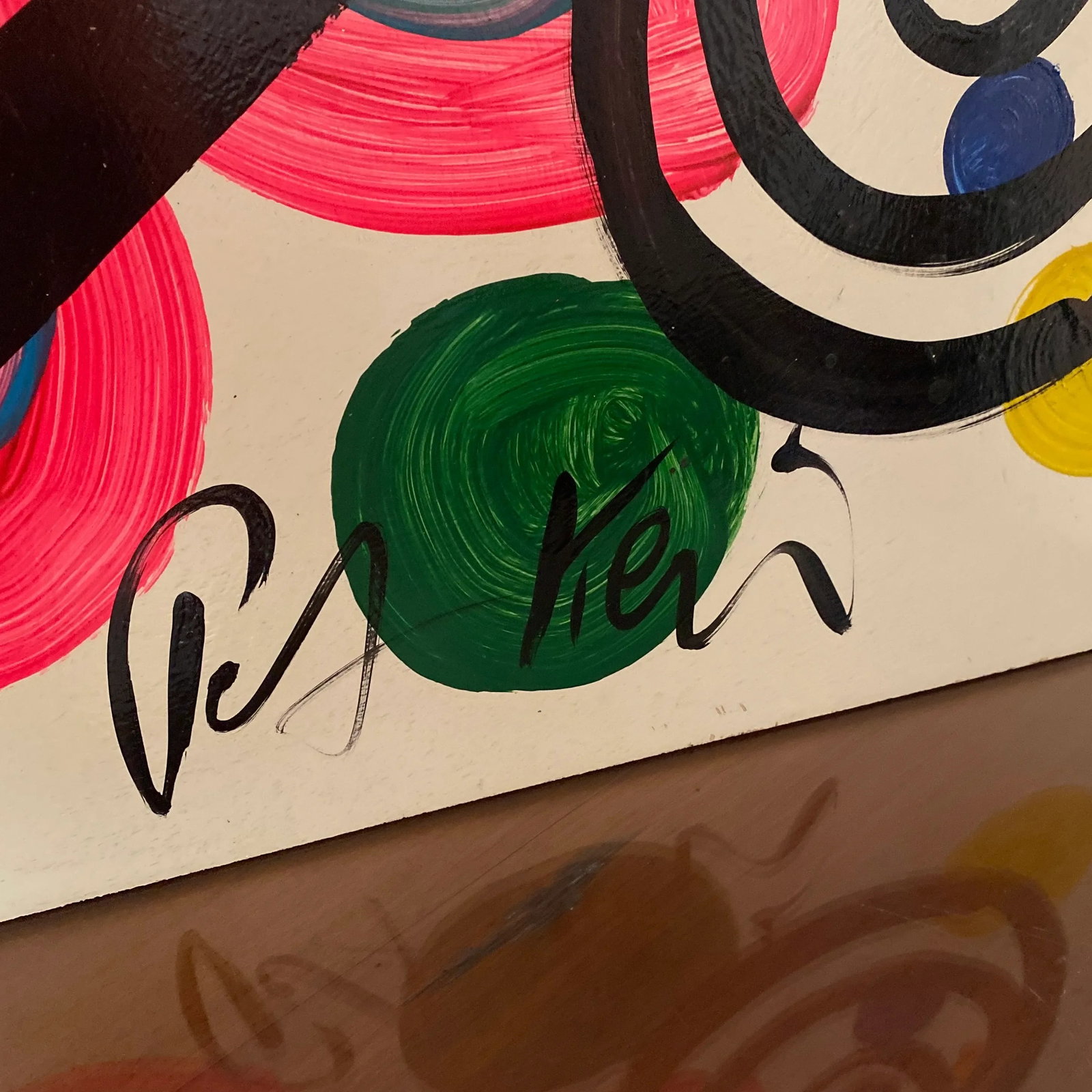 1970s Contemporary Original Peter Keil Miro Style Abstract Painting - 7