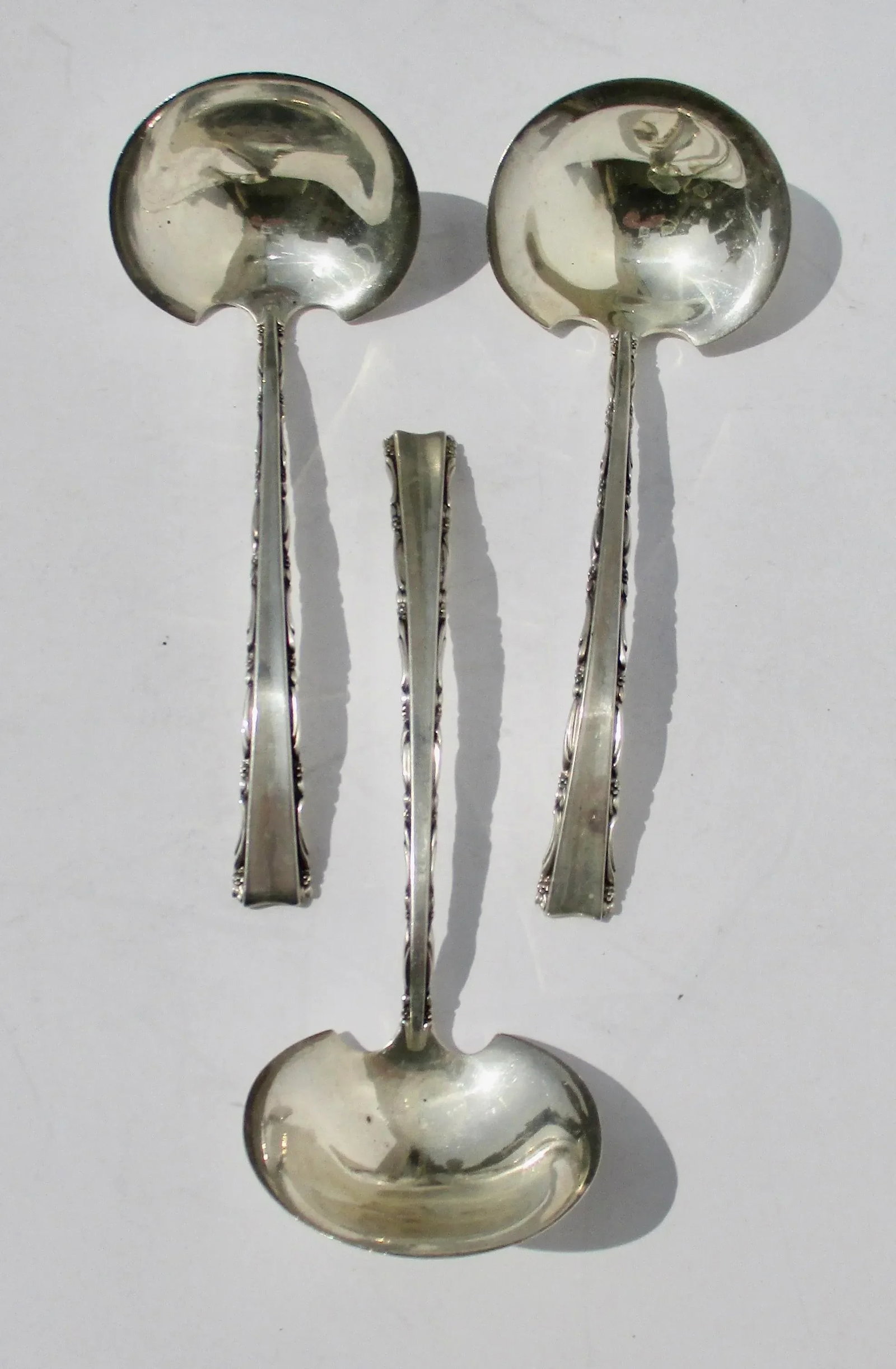 Mandrigal Pattern Sterling Silver Saddles -Set of 3 - 2