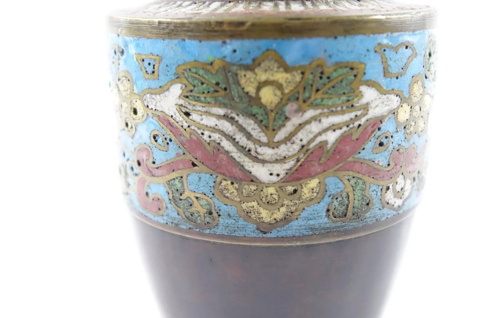 Early 19th Century Antique Chinese Bronze Cloisonne - A Pair - 3