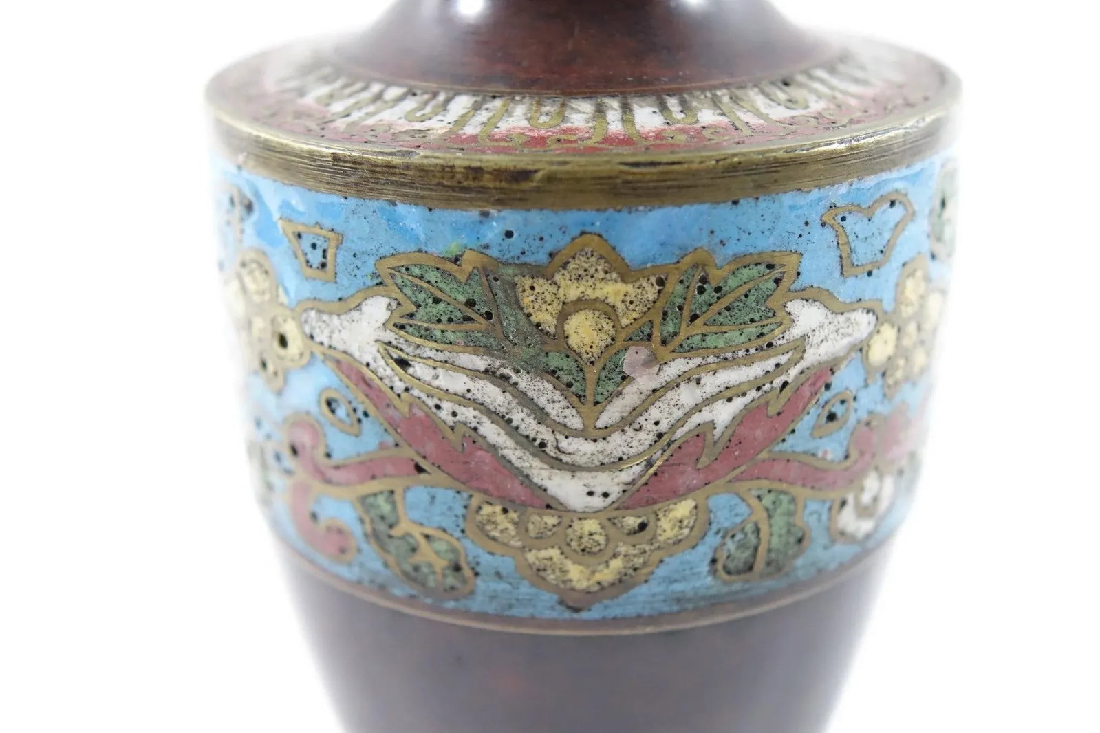 Early 19th Century Antique Chinese Bronze Cloisonne - A Pair - 4