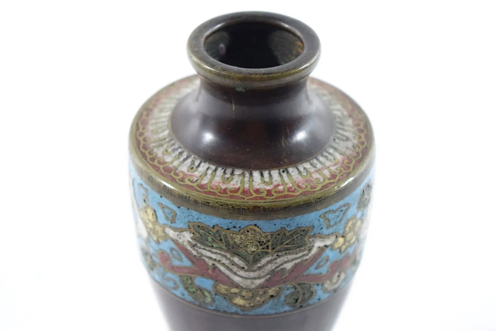 Early 19th Century Antique Chinese Bronze Cloisonne - A Pair - 8