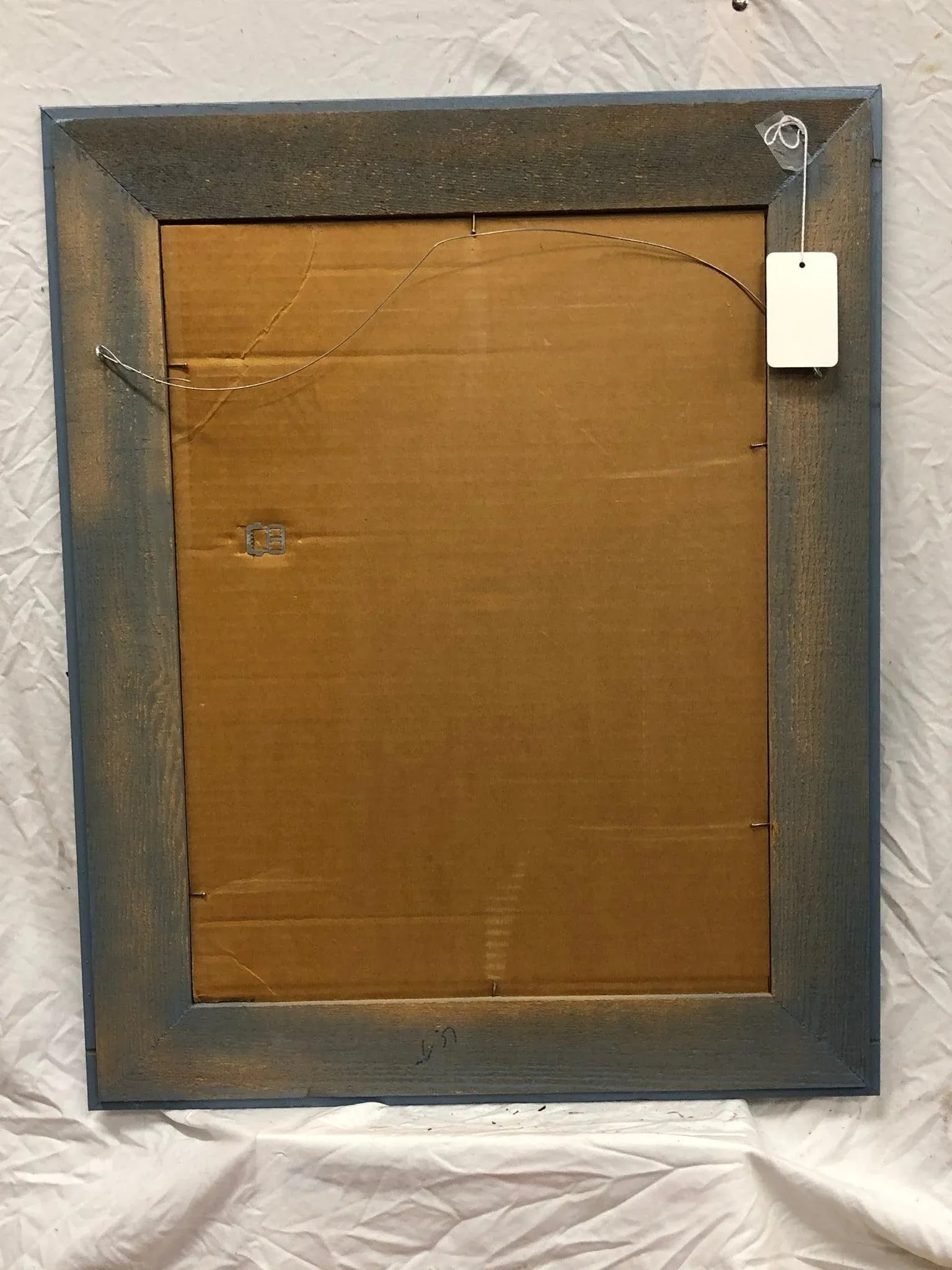 1960s Abstract Original Acrylic Painting on Paper, Framed - 4