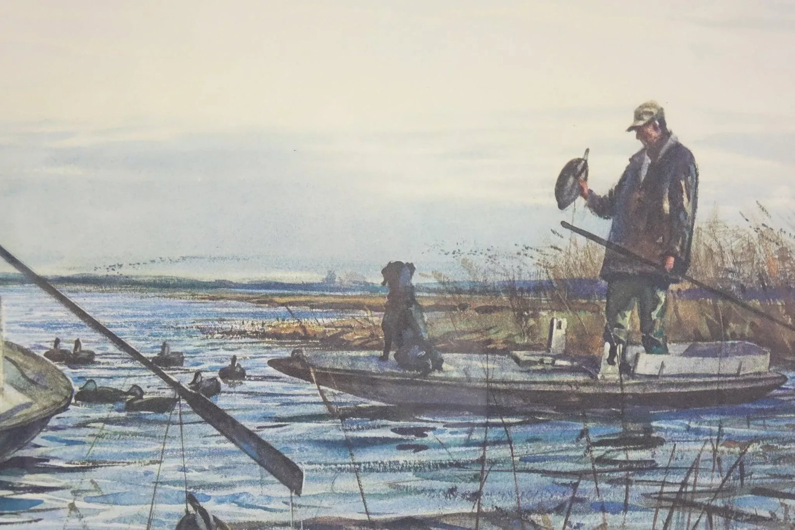 Pick up Time Barnegat Bay Signed Print of Original Watercolor Painting by Artis - 3