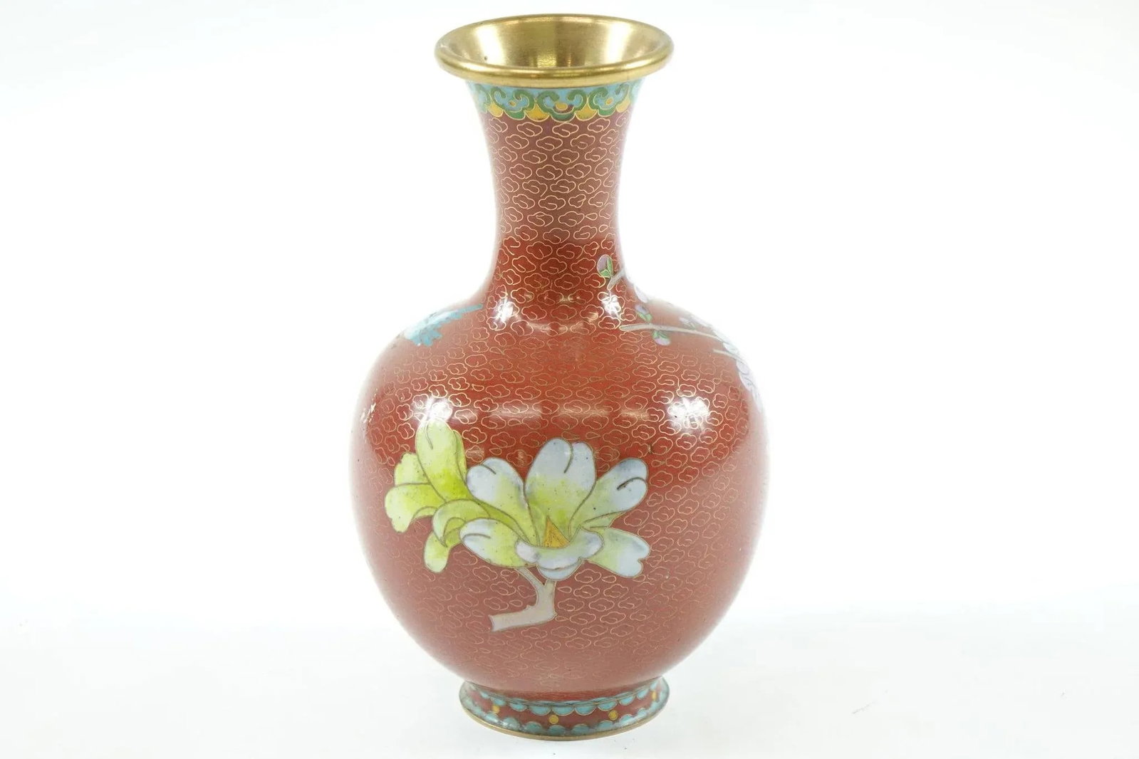 Early 20th Century Chinese Cloisonne Vases - A Pair - 3
