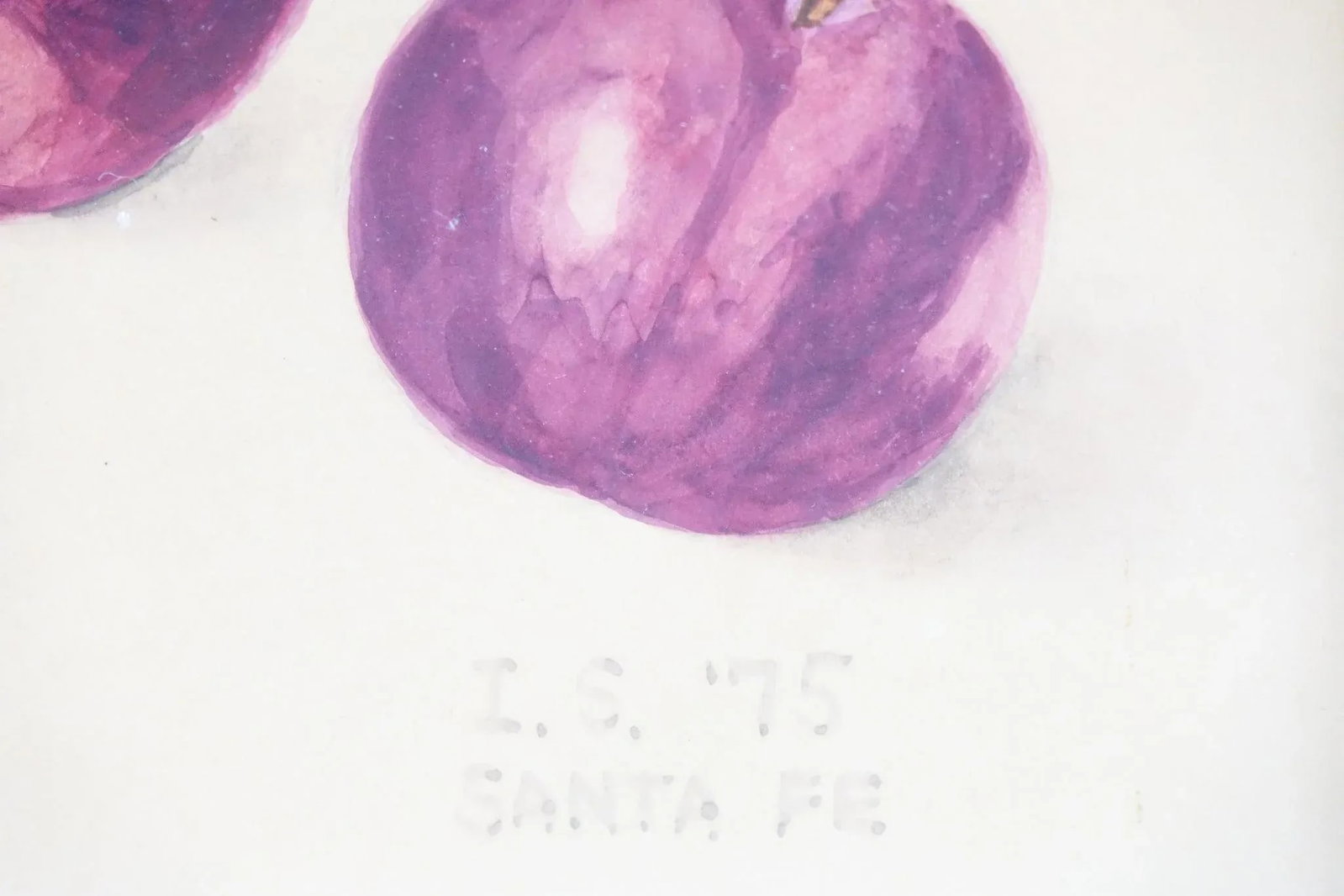 Watercolor on Paper Signed at the Bottom 1975 - 5