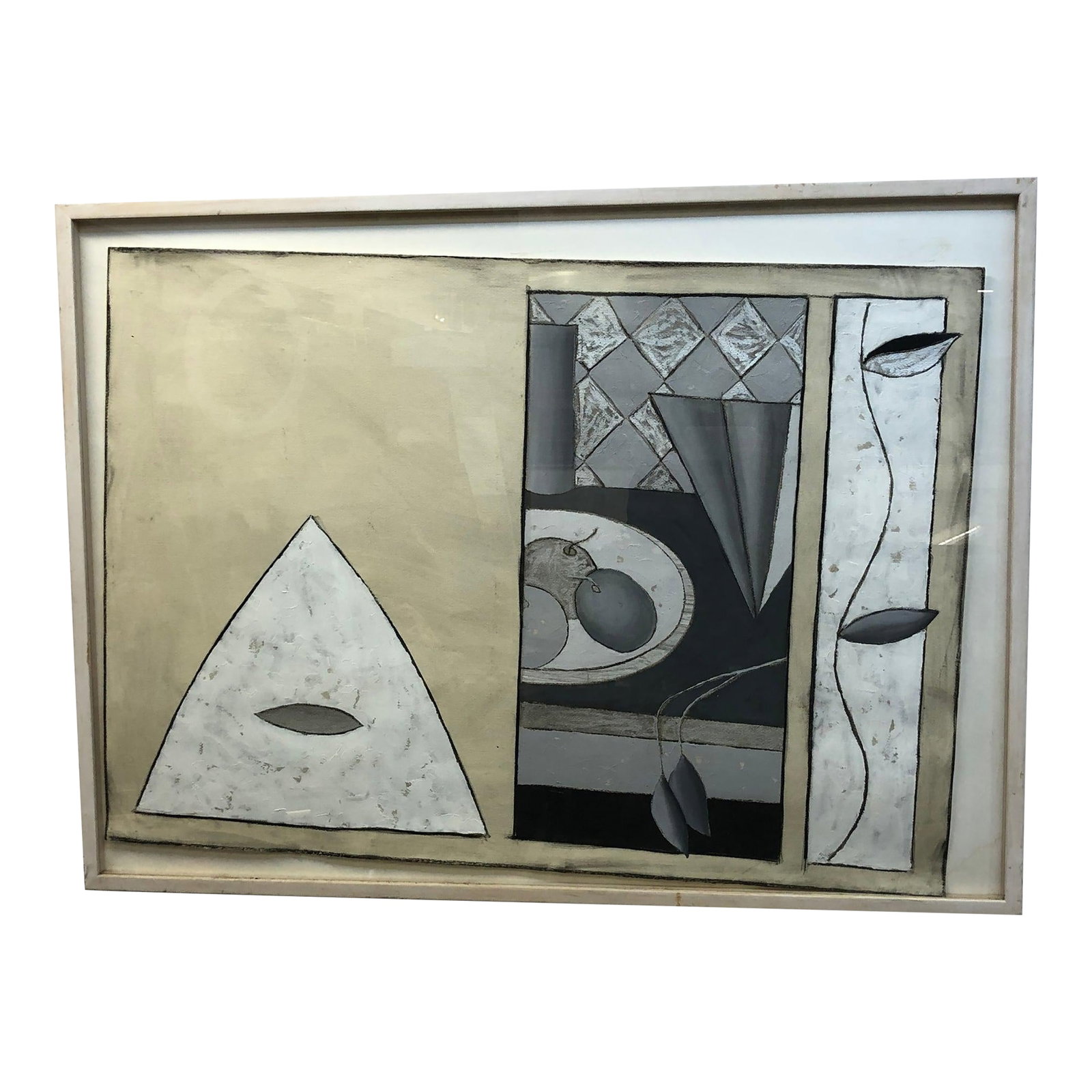 Abstract Original Painting on Paper: Abstract Original Painting on Paper – Bold, Contemporary Artwork This original abstract painting on paper captures the artist's unique vision through dynamic shapes, textures, and color contrast