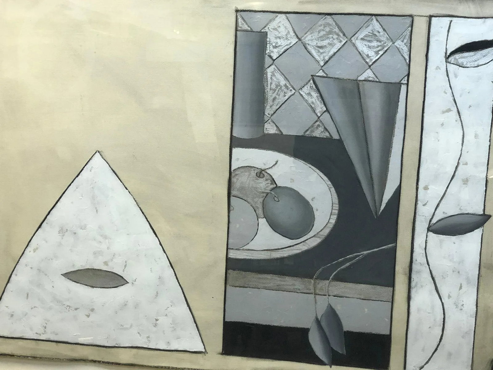 Abstract Original Painting on Paper - 2
