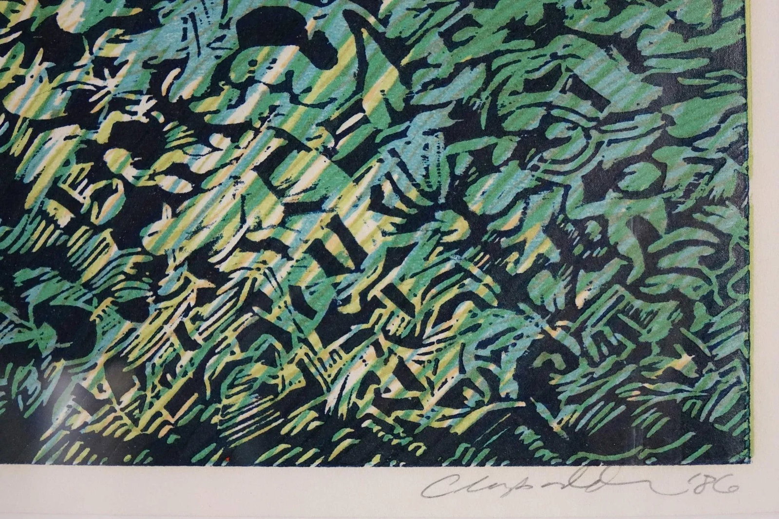 Mid 20th Century Abstract Large Lithograph, 15 of 30 and Signed - 3