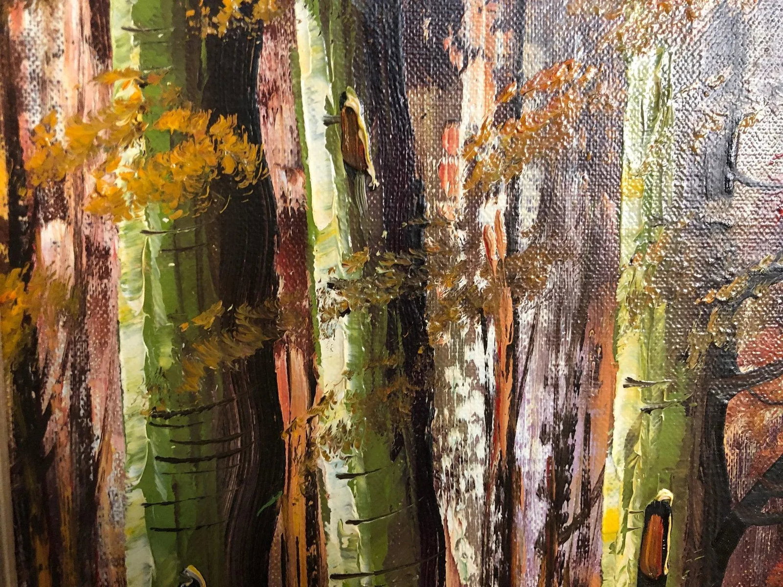 Late 20th Century Pine Forest Oil on Canvas – Signed - 4