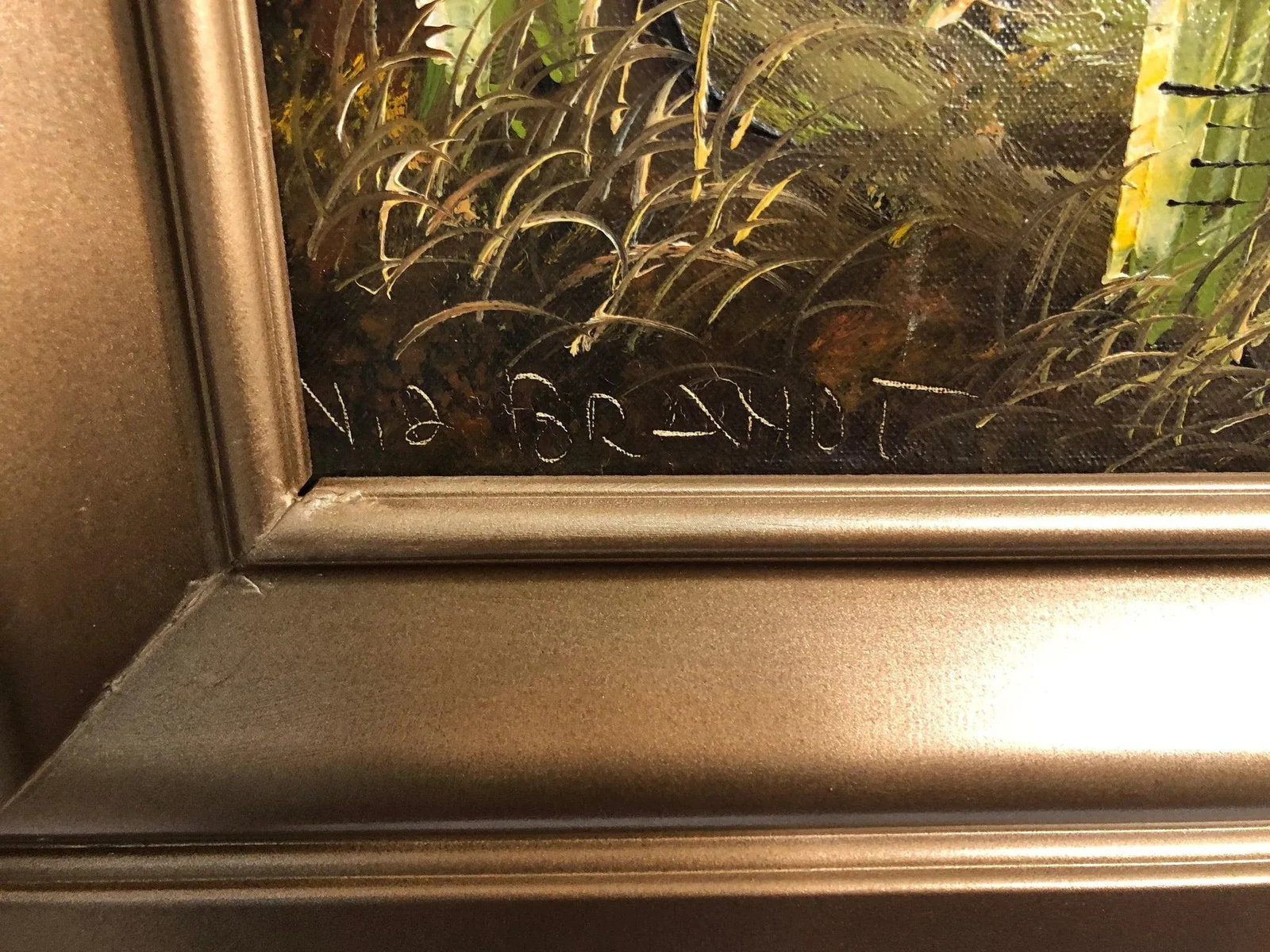 Late 20th Century Pine Forest Oil on Canvas – Signed - 5