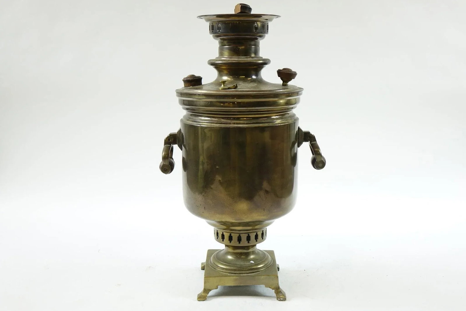Antique Brass Russian Samovar 19th Century With Stamps 5 - 4