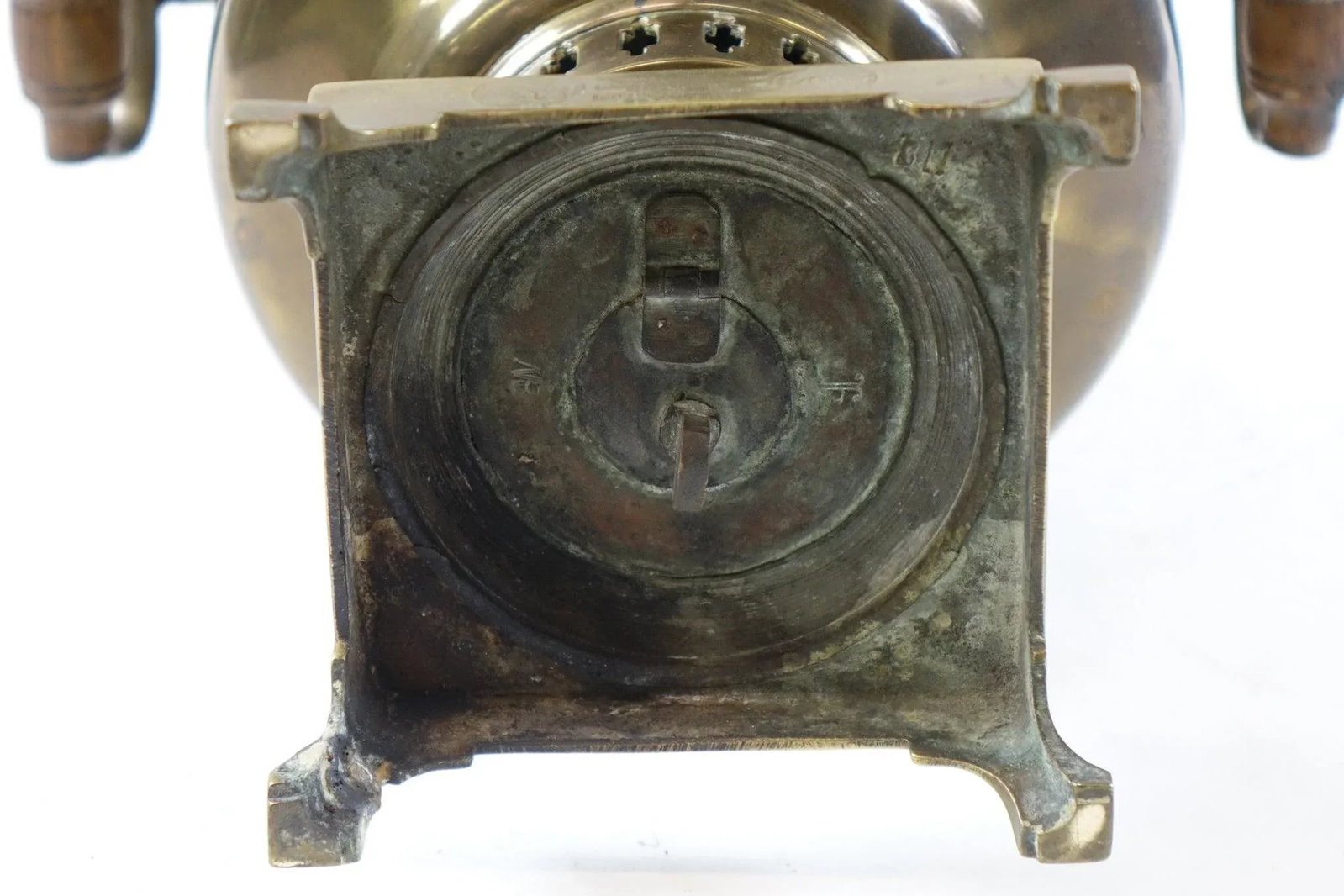 Antique Brass Russian Samovar 19th Century With Stamps 5 - 6
