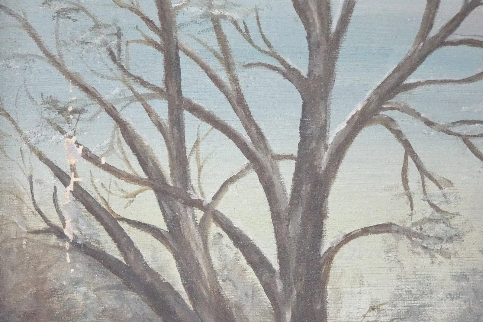 Landscape 19th Century Original Oil Painting on Canvas, Framed - 4