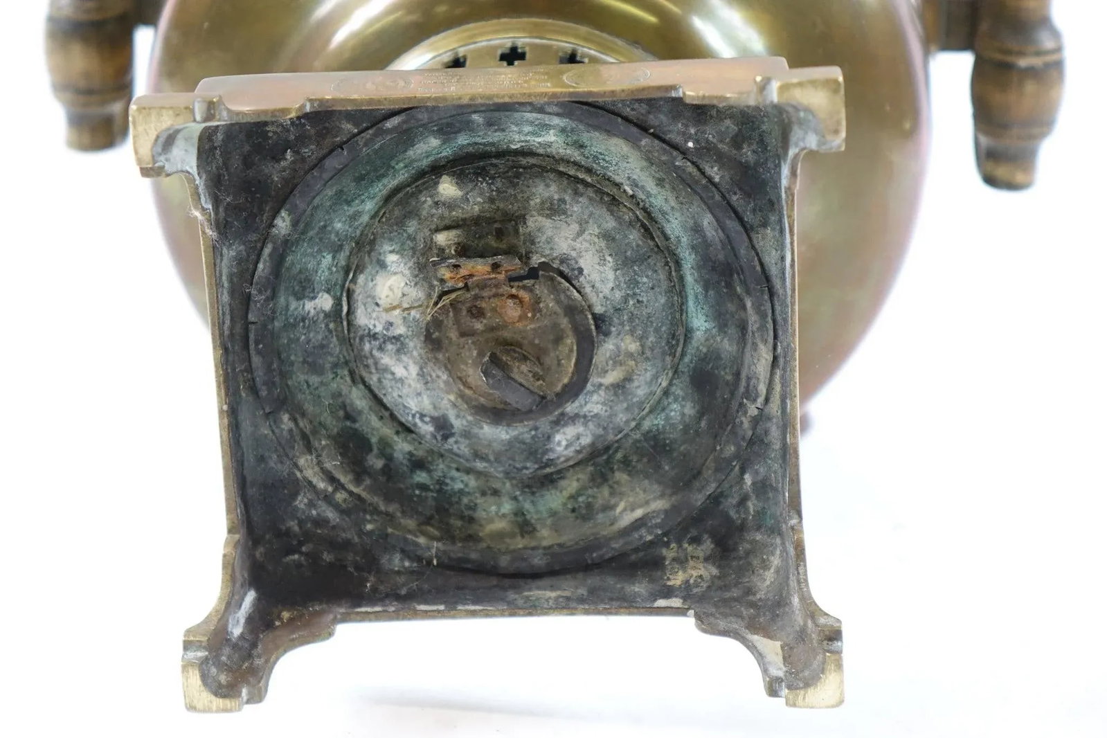 Antique Brass Russian Samovar 19th Century With Stamps 7 - 8