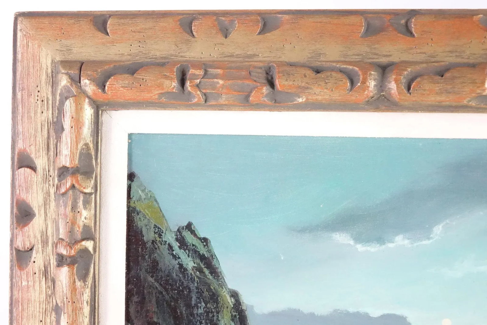 Canoes Original Oil on Canvas Signed - 3