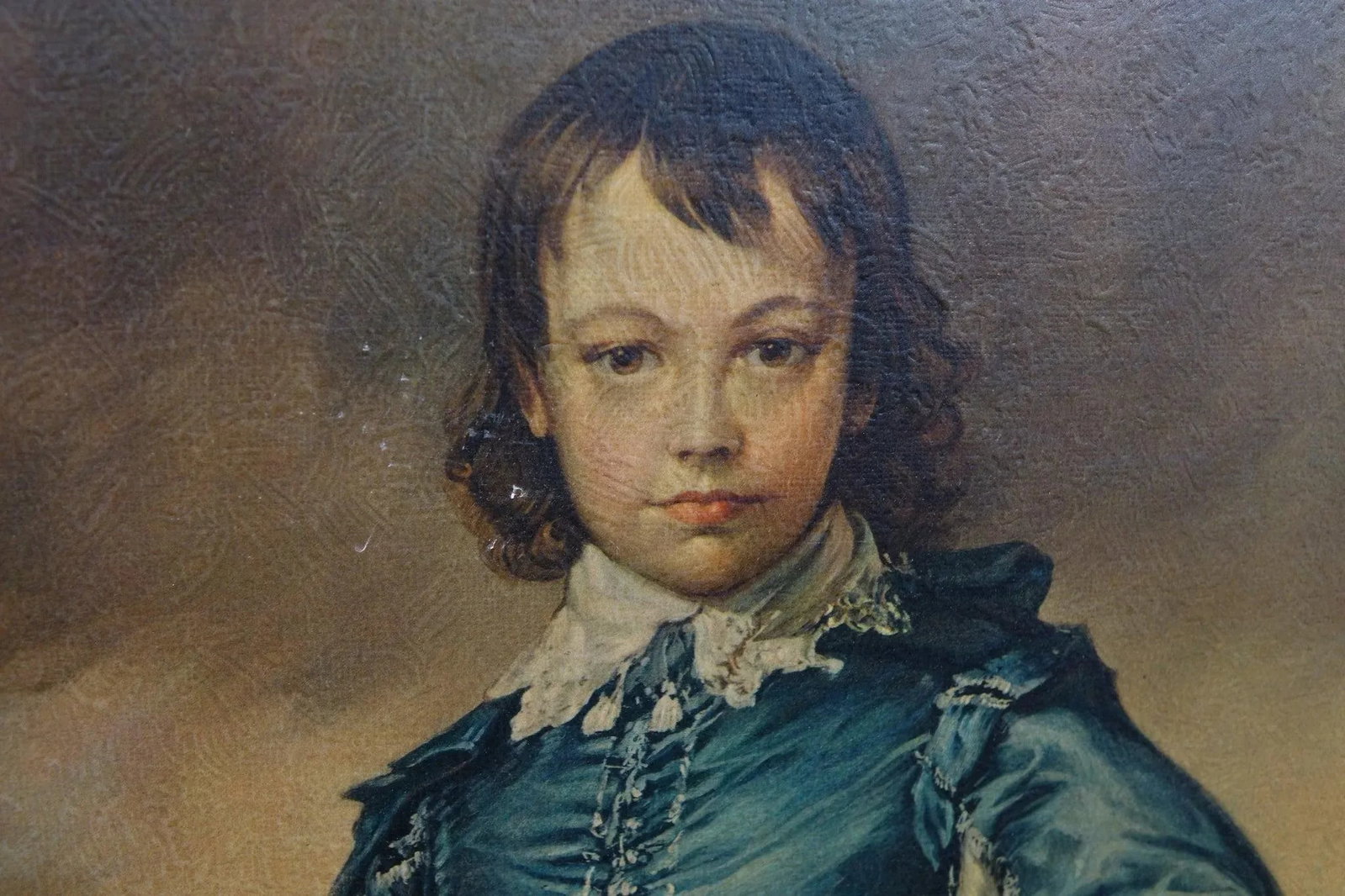 The Blue Boy Print of Original Oil Painting on Canvas - 4