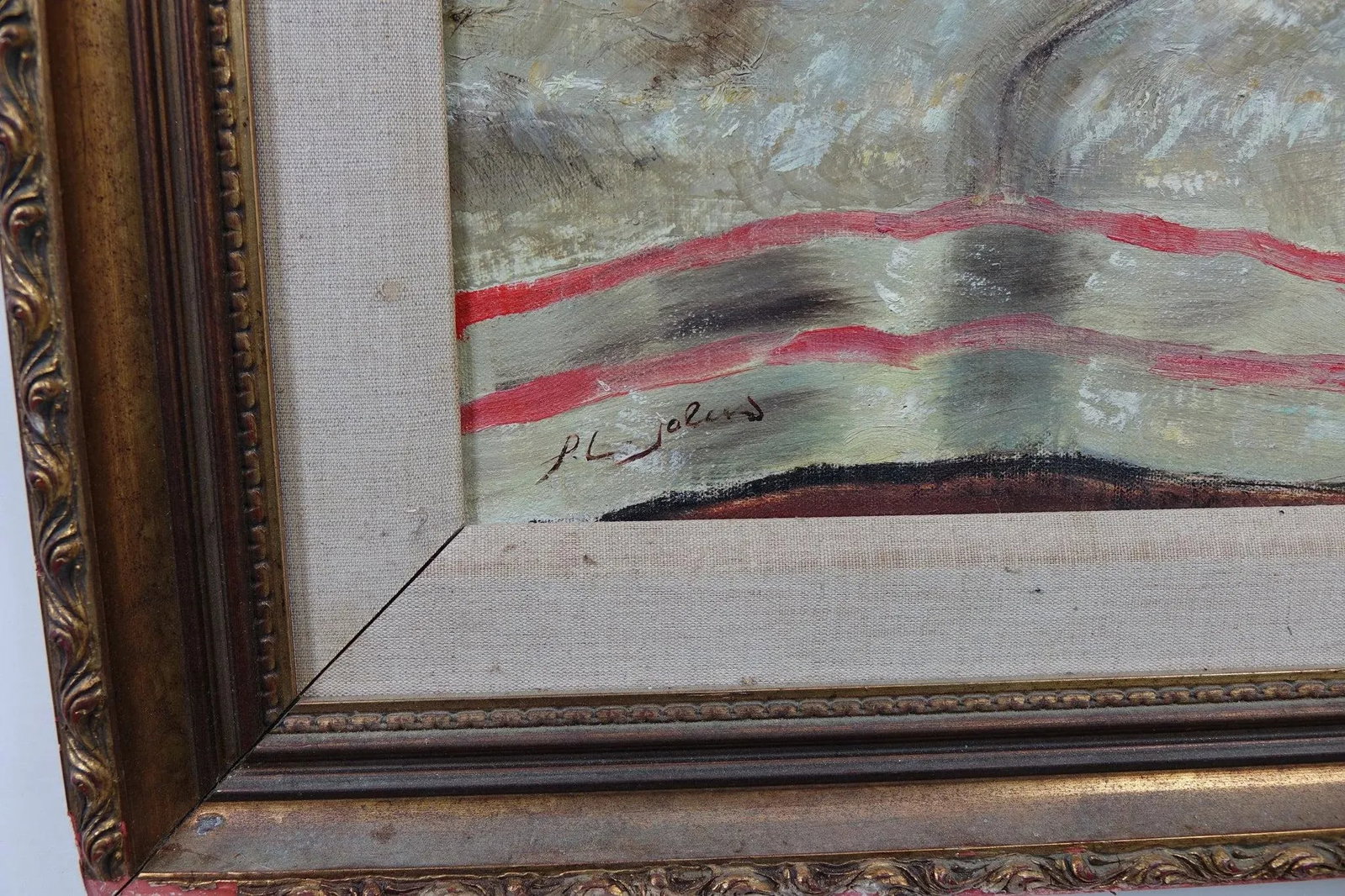Mid 20th Century Still Life Oil on Canvas Signed Original, Framed - 7