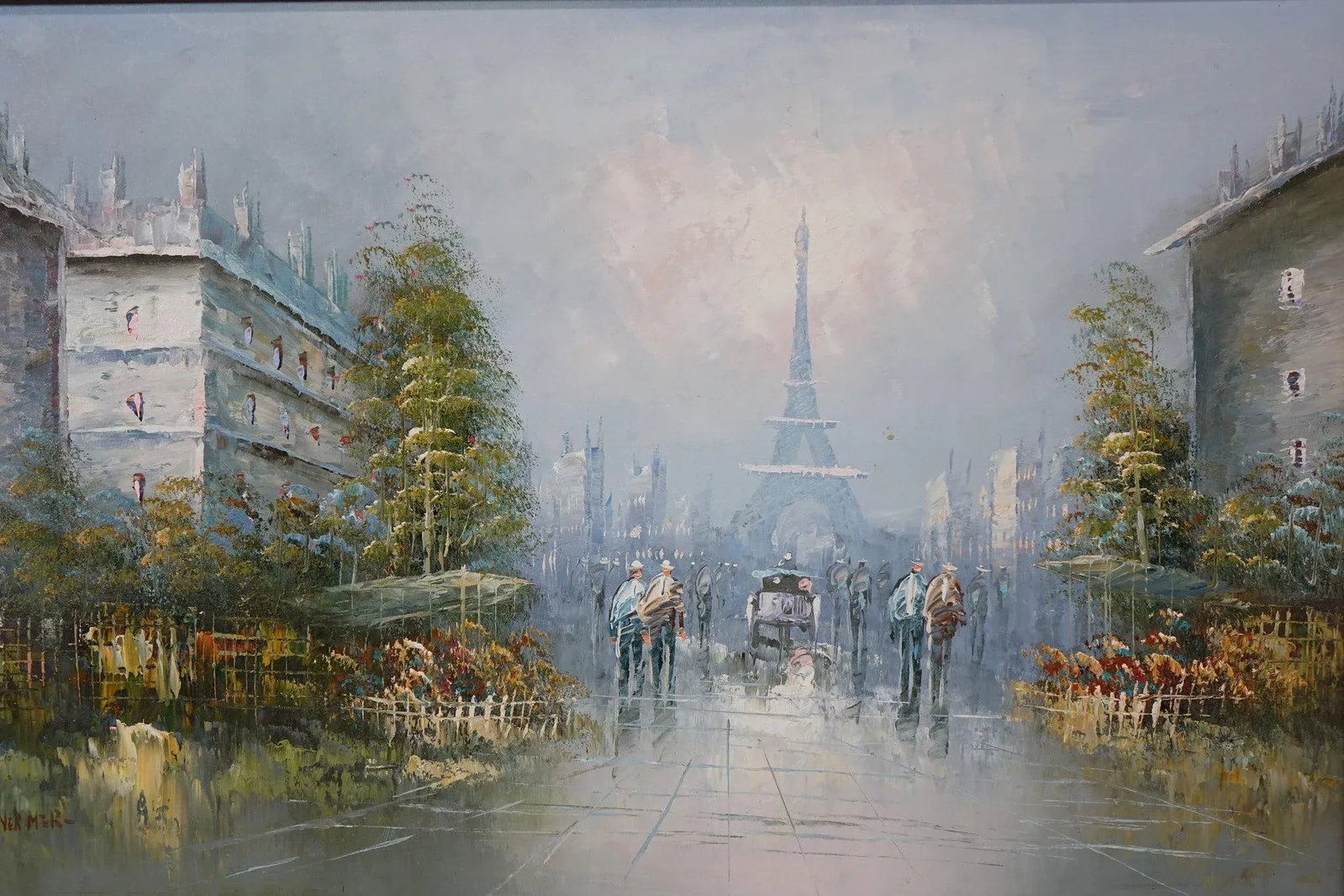 Paris Rainy Day – Signed Original Oil on Canvas - 6