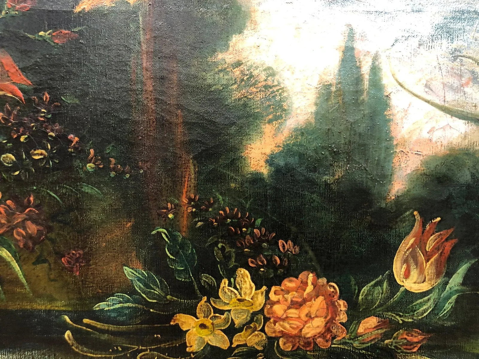 19th Century Original Oil Painting on Canvas Signed at the Bottom, Framed - 4