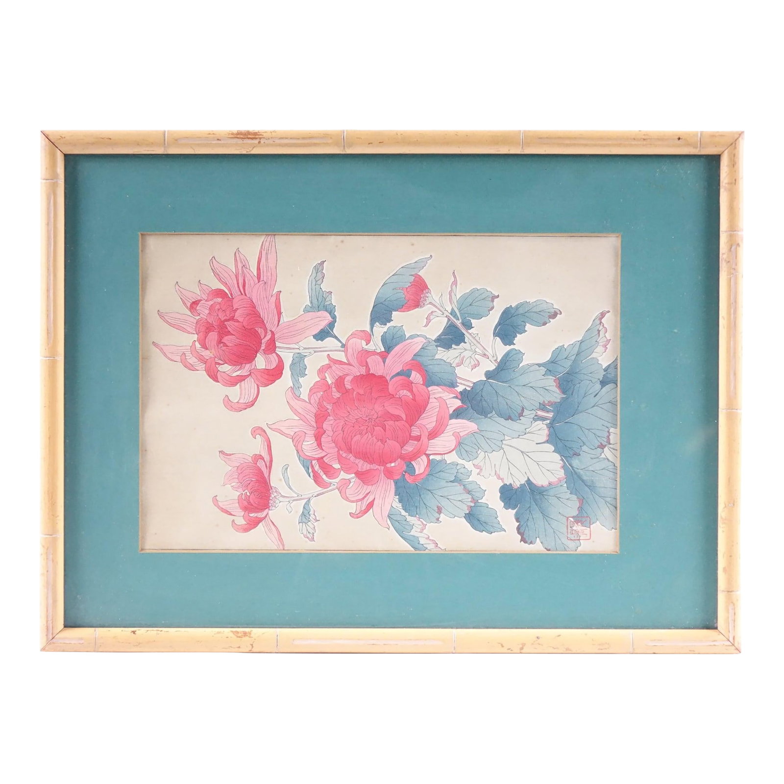 Late 20th Century Floral Painting on Paper Original Signed, Framed: Floral Painting on Paper, Original, Signed – 16" x 21" This graceful original floral painting on paper brings a natural elegance and gentle beauty to any space. Measuring 16 inches by 21