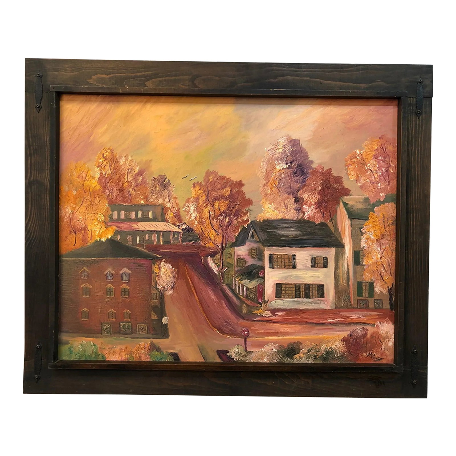 Late 20th Century Antique Original Oil on Canvas Signed at the Bottom: Antique Original Oil on Canvas, Signed at the Bottom - 35.5" x 27" Condition: Alterations: Unknown Imperfections: Some Imperfections Condition Notes: Good condition Origin: United States Materials