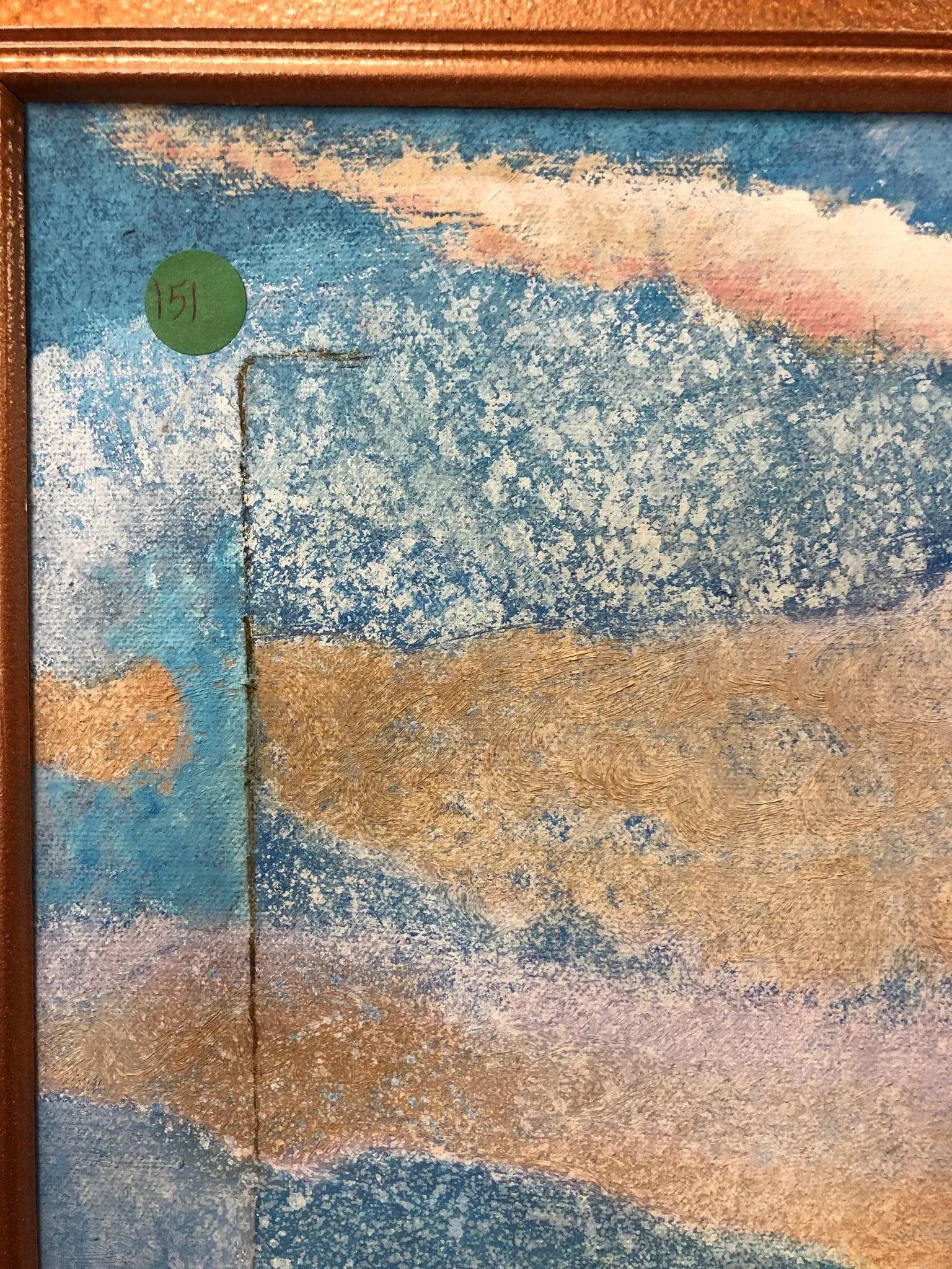 Borderlands Multimedia Oil on Canvas Signed on the Bottom - 3