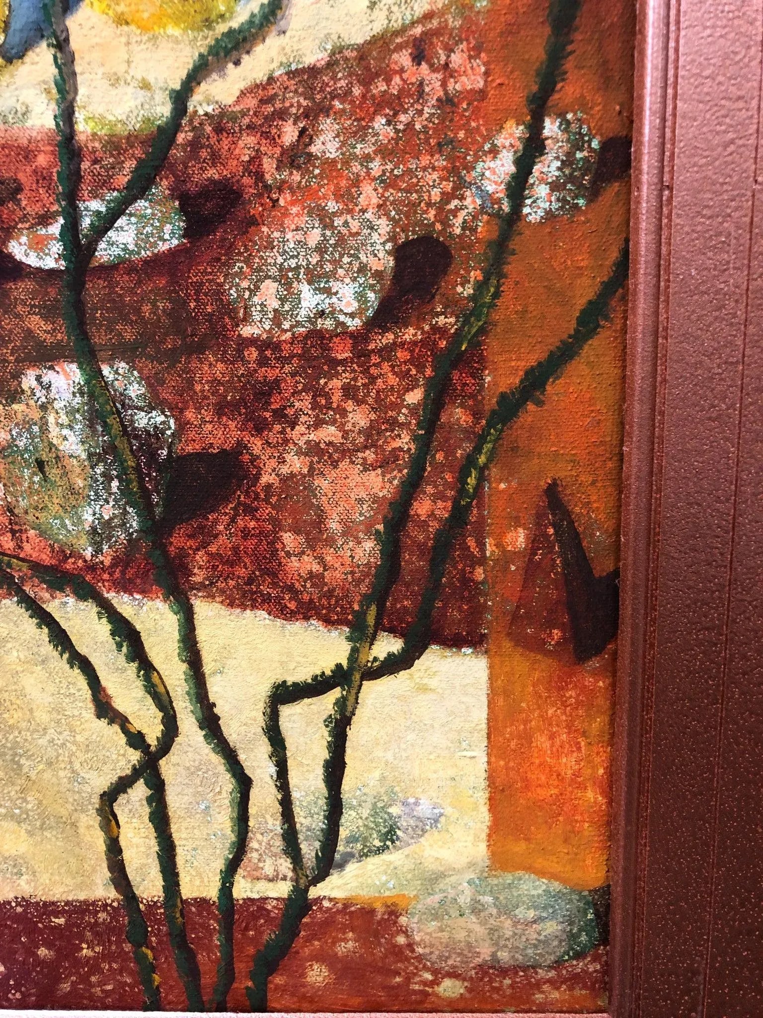 Borderlands Multimedia Oil on Canvas Signed on the Bottom - 4