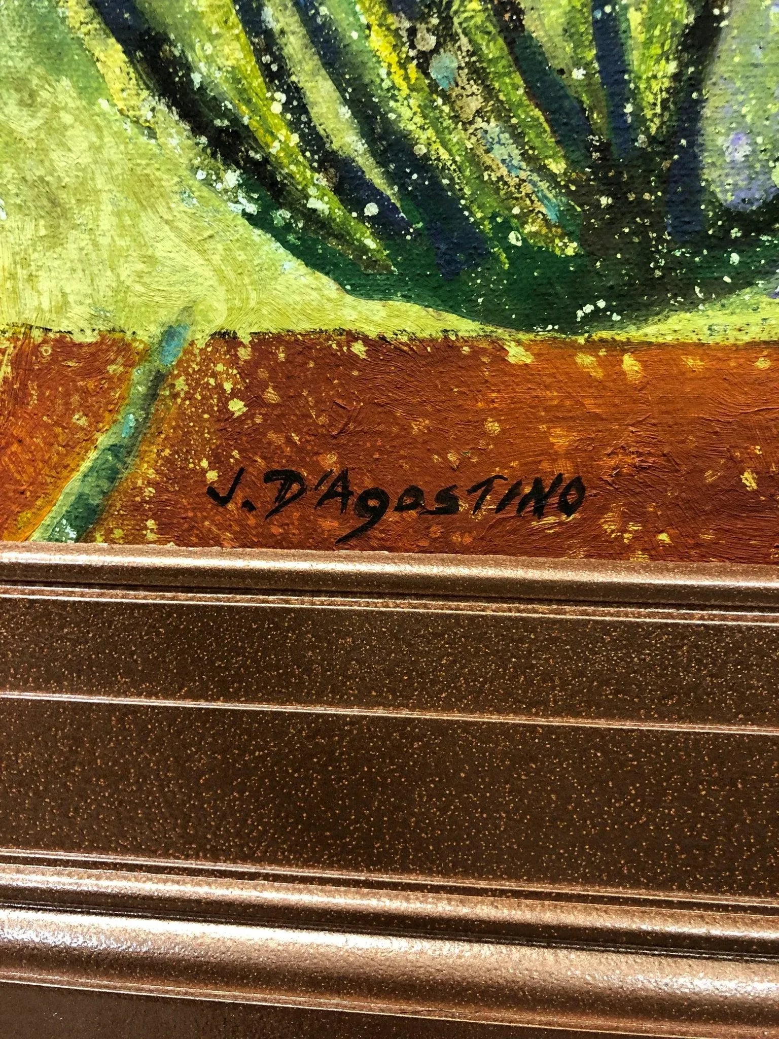 Borderlands Multimedia Oil on Canvas Signed on the Bottom - 5