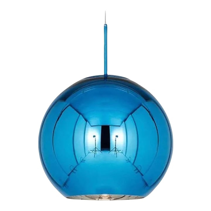 Tom Dixon Minimal Large Blue Copper Pendant Light, Limited Edition (1 of 3)