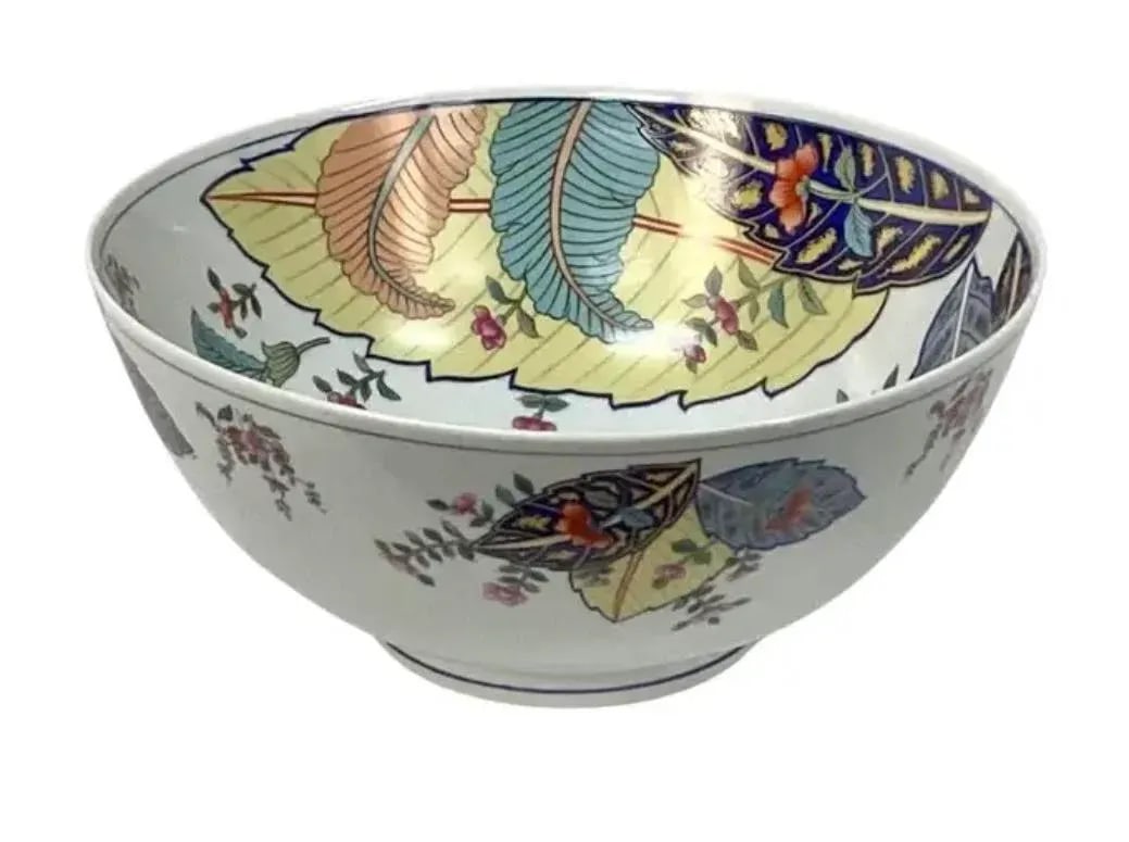 Tobacco Leaf 10 Inch Bowl by Seymour Mann - 3