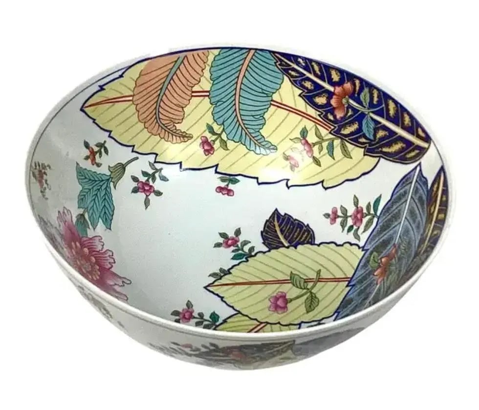 Tobacco Leaf 10 Inch Bowl by Seymour Mann - 4