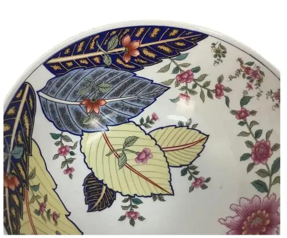 Tobacco Leaf 10 Inch Bowl by Seymour Mann - 5