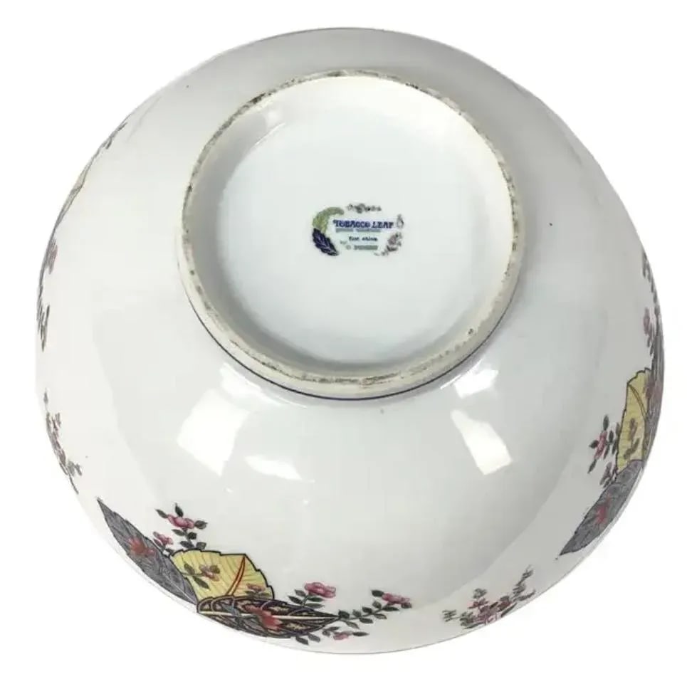 Tobacco Leaf 10 Inch Bowl by Seymour Mann - 7