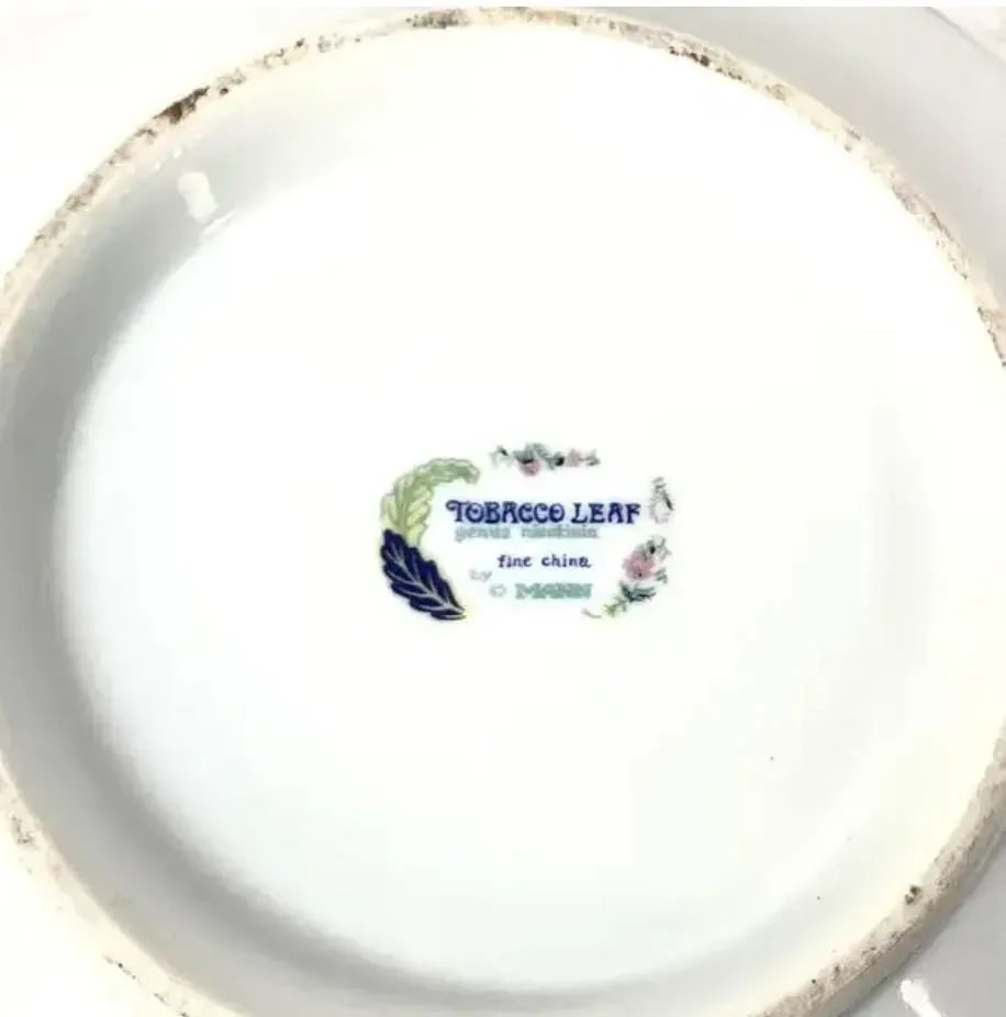 Tobacco Leaf 10 Inch Bowl by Seymour Mann - 8