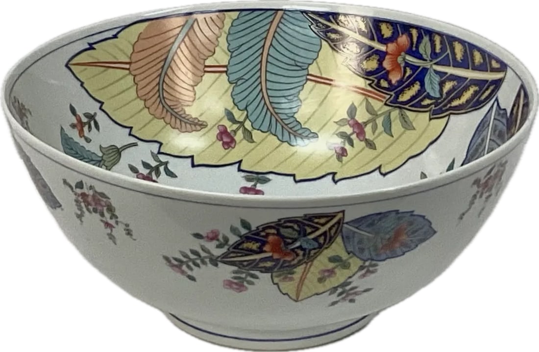 Tobacco Leaf 10 Inch Bowl by Seymour Mann - 9