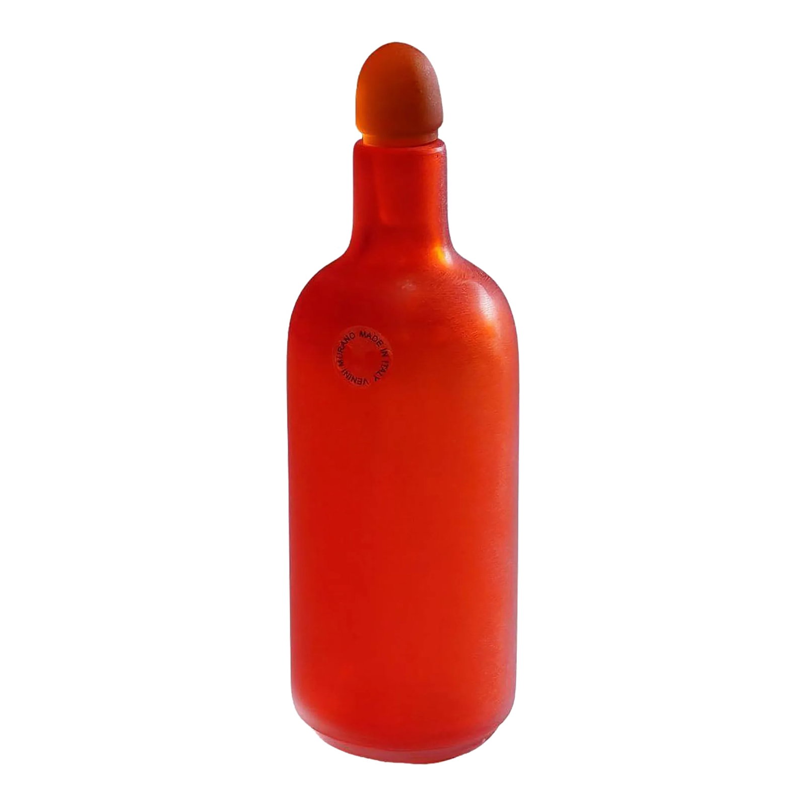 Paolo Venini Inciso Glass Bottle Manufactured by Venini 1990s (1 of 7)