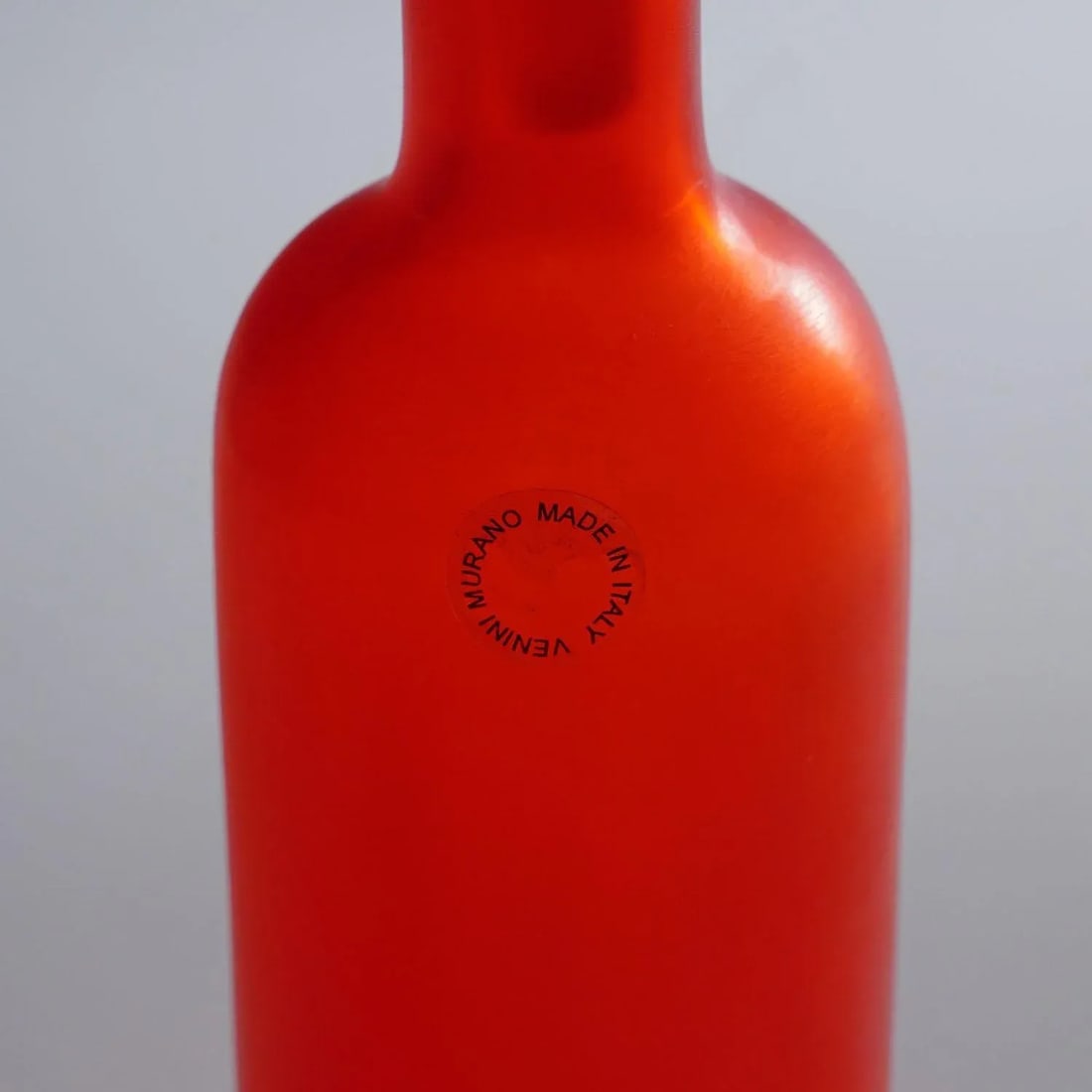 Paolo Venini Inciso Glass Bottle Manufactured by Venini 1990s - 4