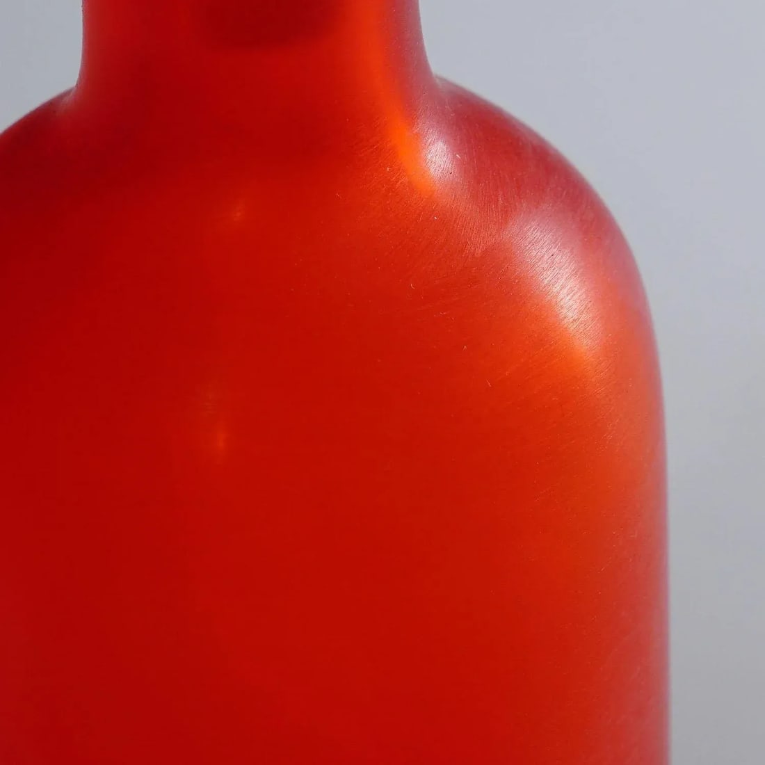 Paolo Venini Inciso Glass Bottle Manufactured by Venini 1990s - 5
