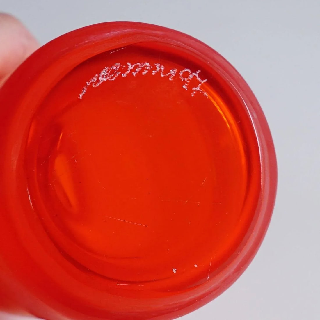 Paolo Venini Inciso Glass Bottle Manufactured by Venini 1990s - 7