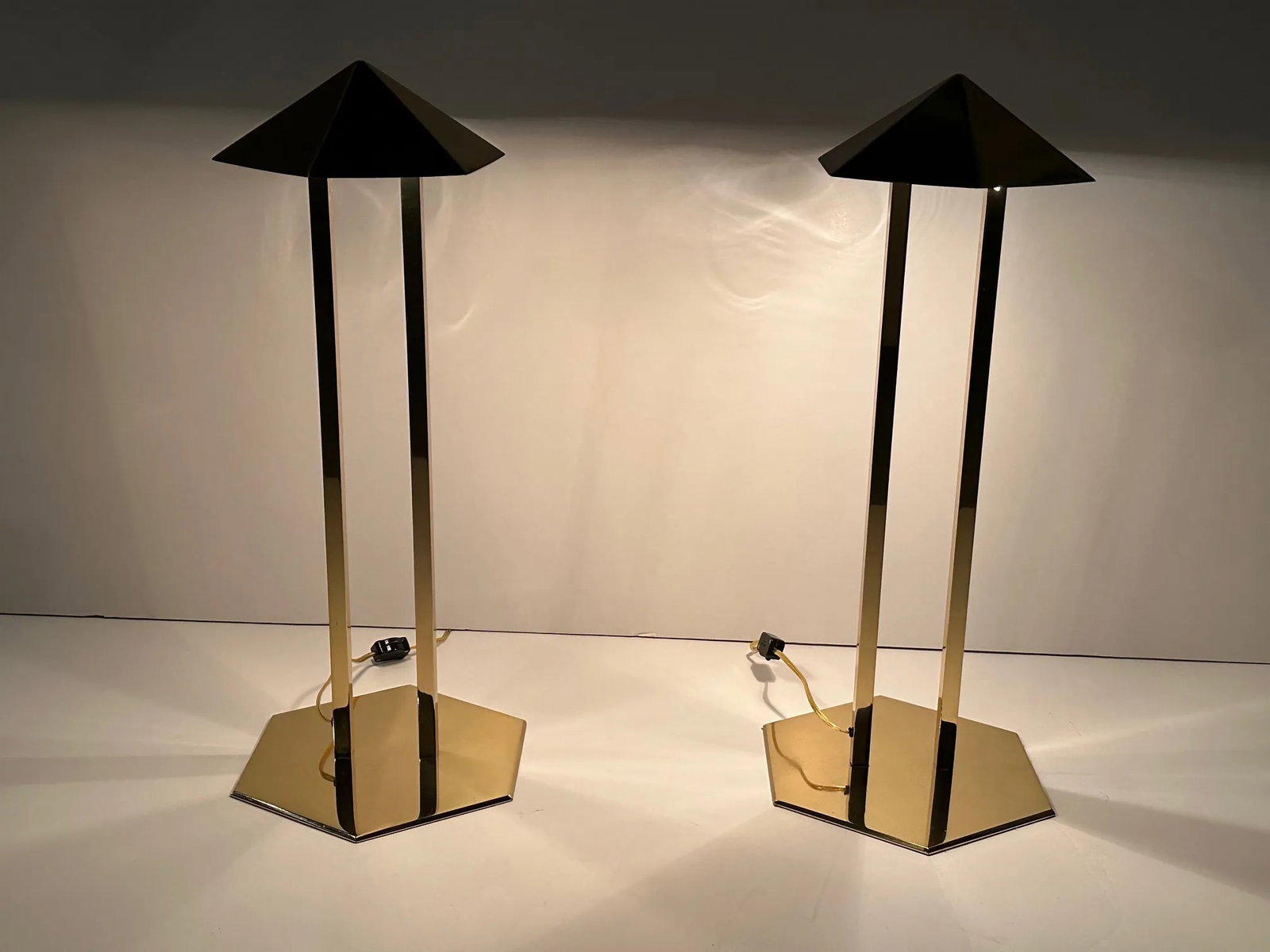 Brass Desk Lamps by Robert Sonneman for George Kovacs -A Pair - 2