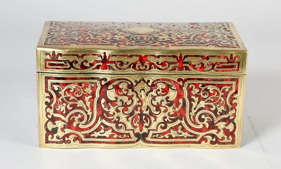 19th Century French Louis XIV Style Boulle Tea Caddy - 2