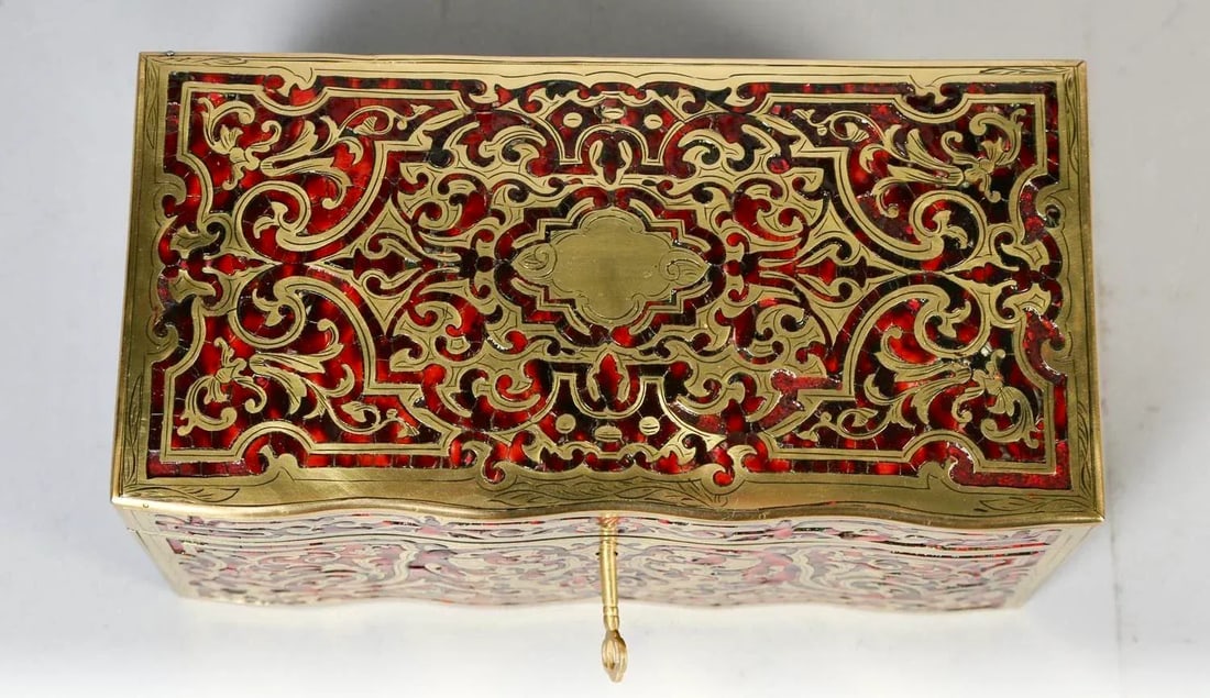 19th Century French Louis XIV Style Boulle Tea Caddy - 3
