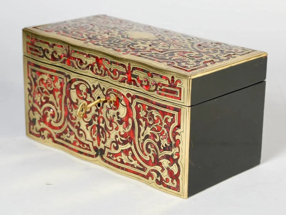 19th Century French Louis XIV Style Boulle Tea Caddy - 5