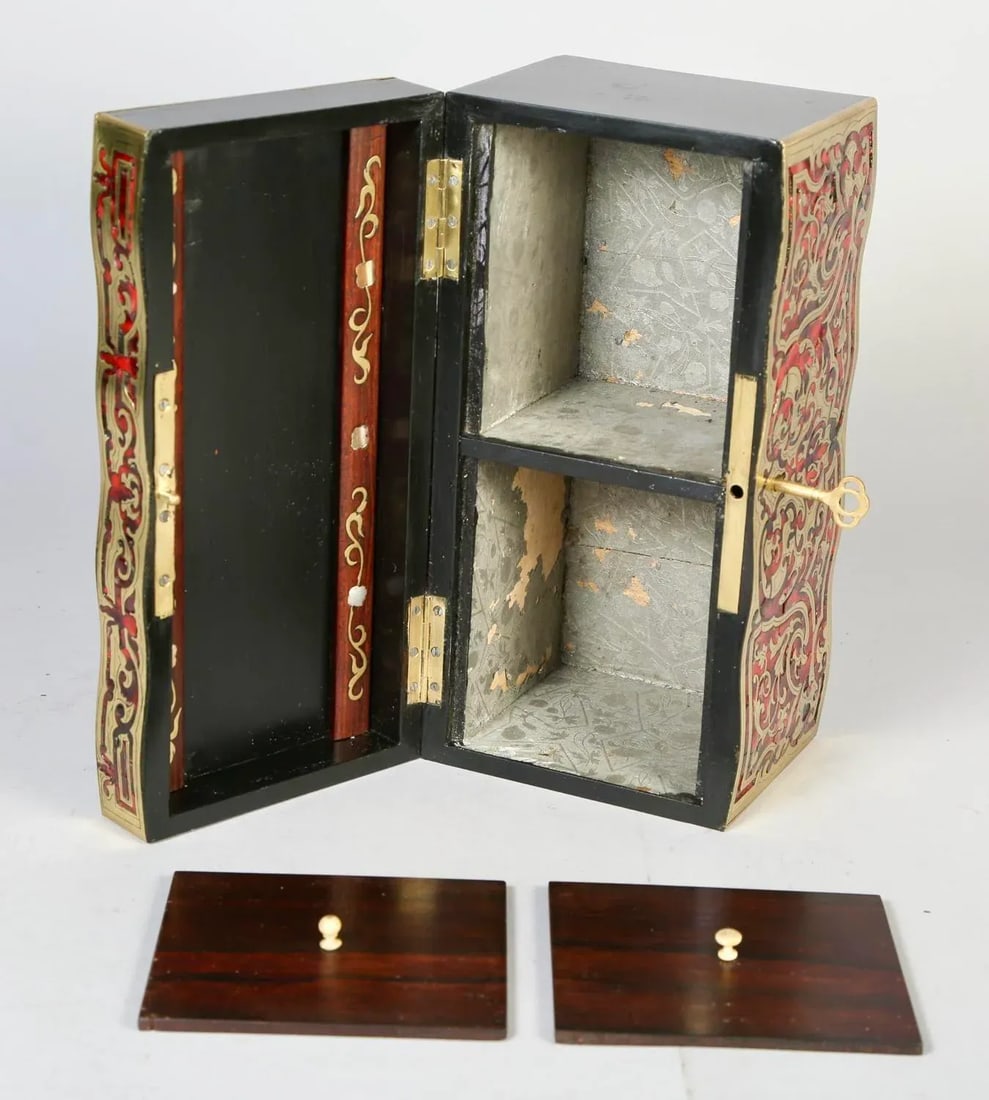 19th Century French Louis XIV Style Boulle Tea Caddy - 8