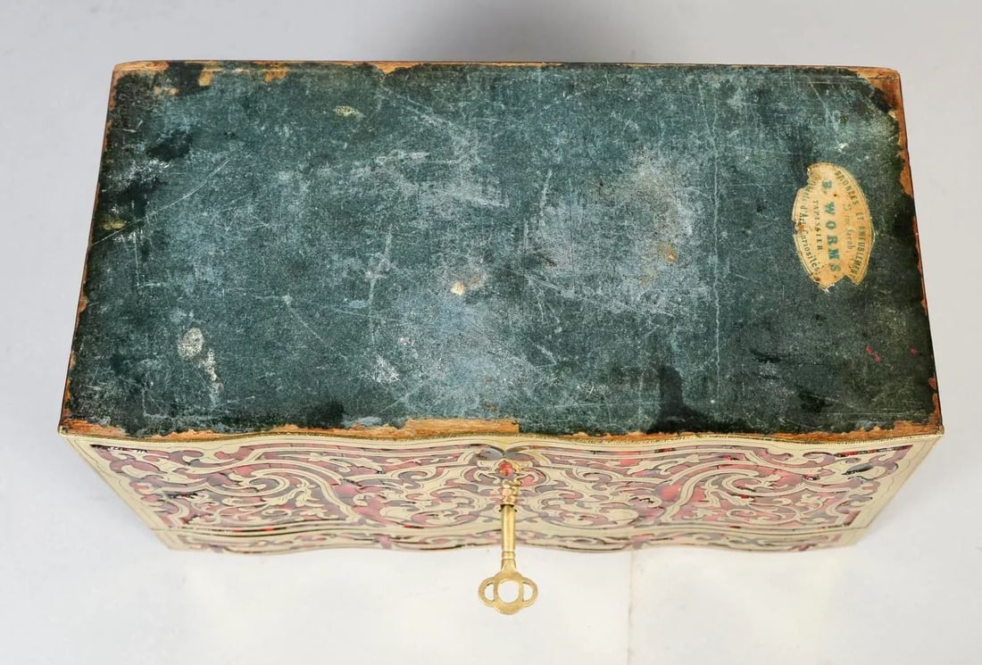 19th Century French Louis XIV Style Boulle Tea Caddy - 9