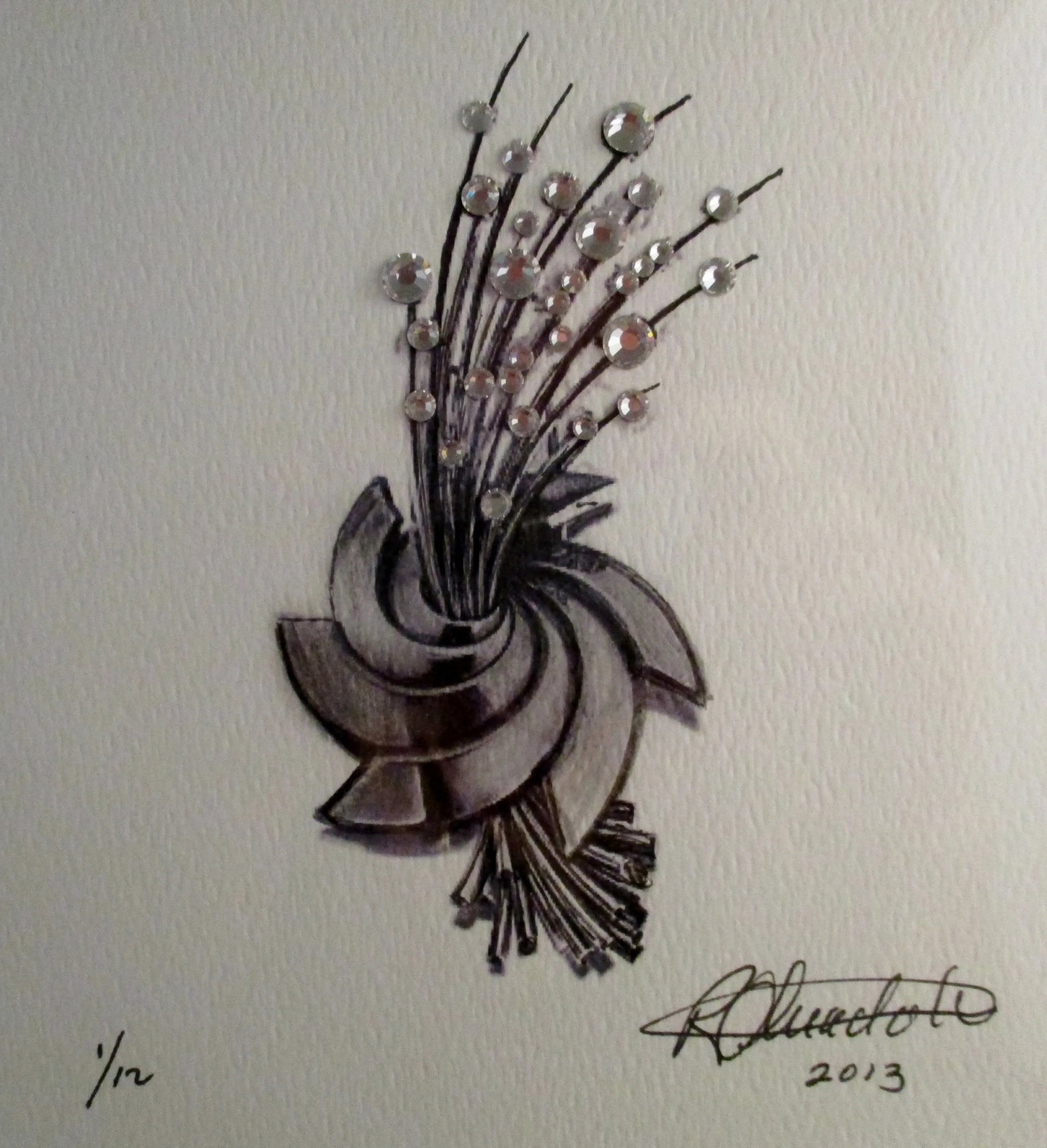 Conemporary Wall Jewels by Rick Olivadoti Mixed Media Print - 2