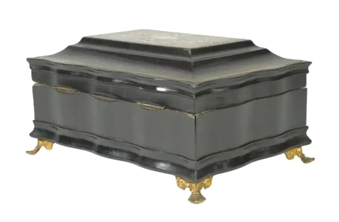 19th Century French Boulle Sewing Scent Necessaire Box - 3