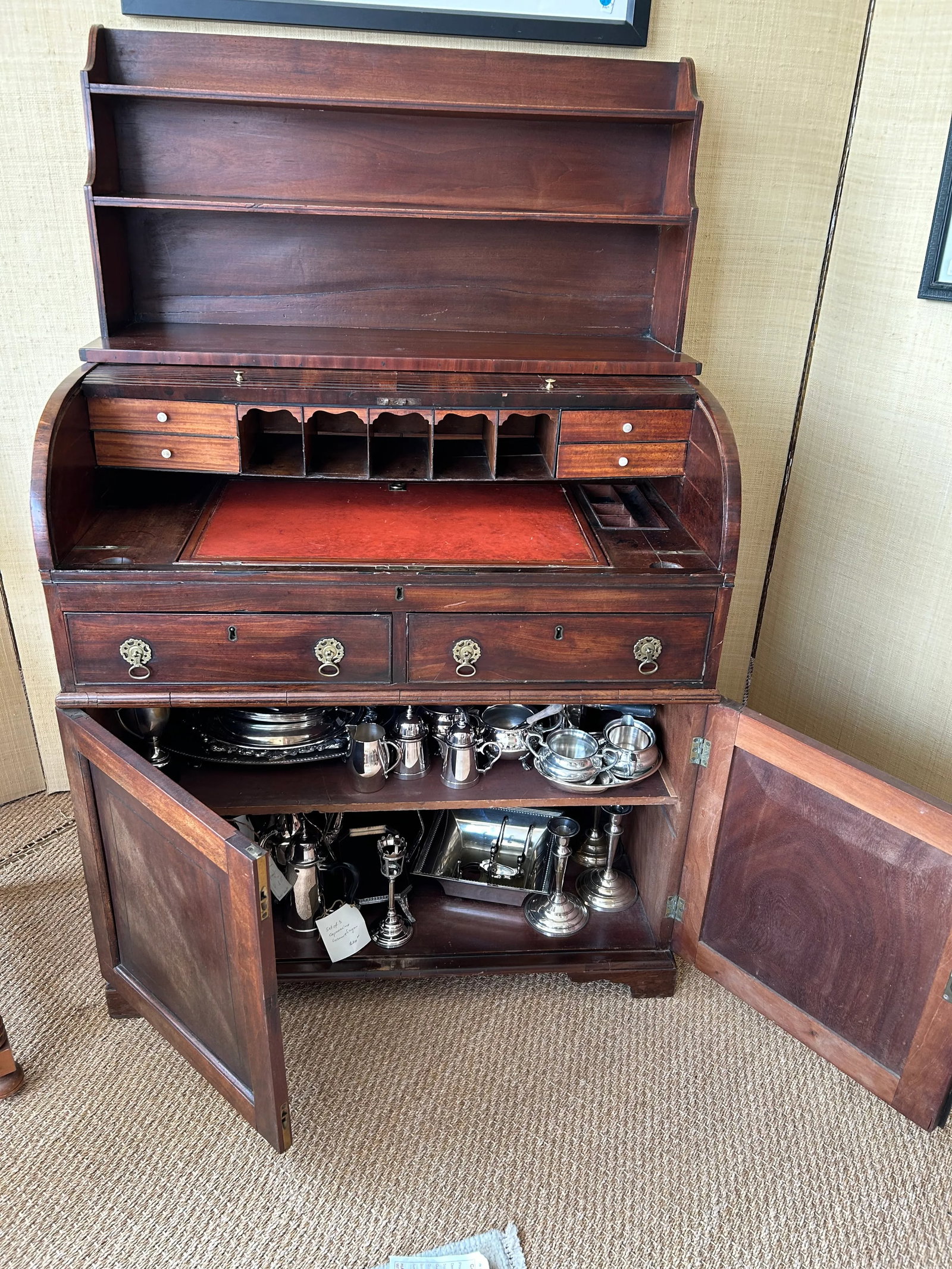 19th Century English Petite Rolltop Desk - 12