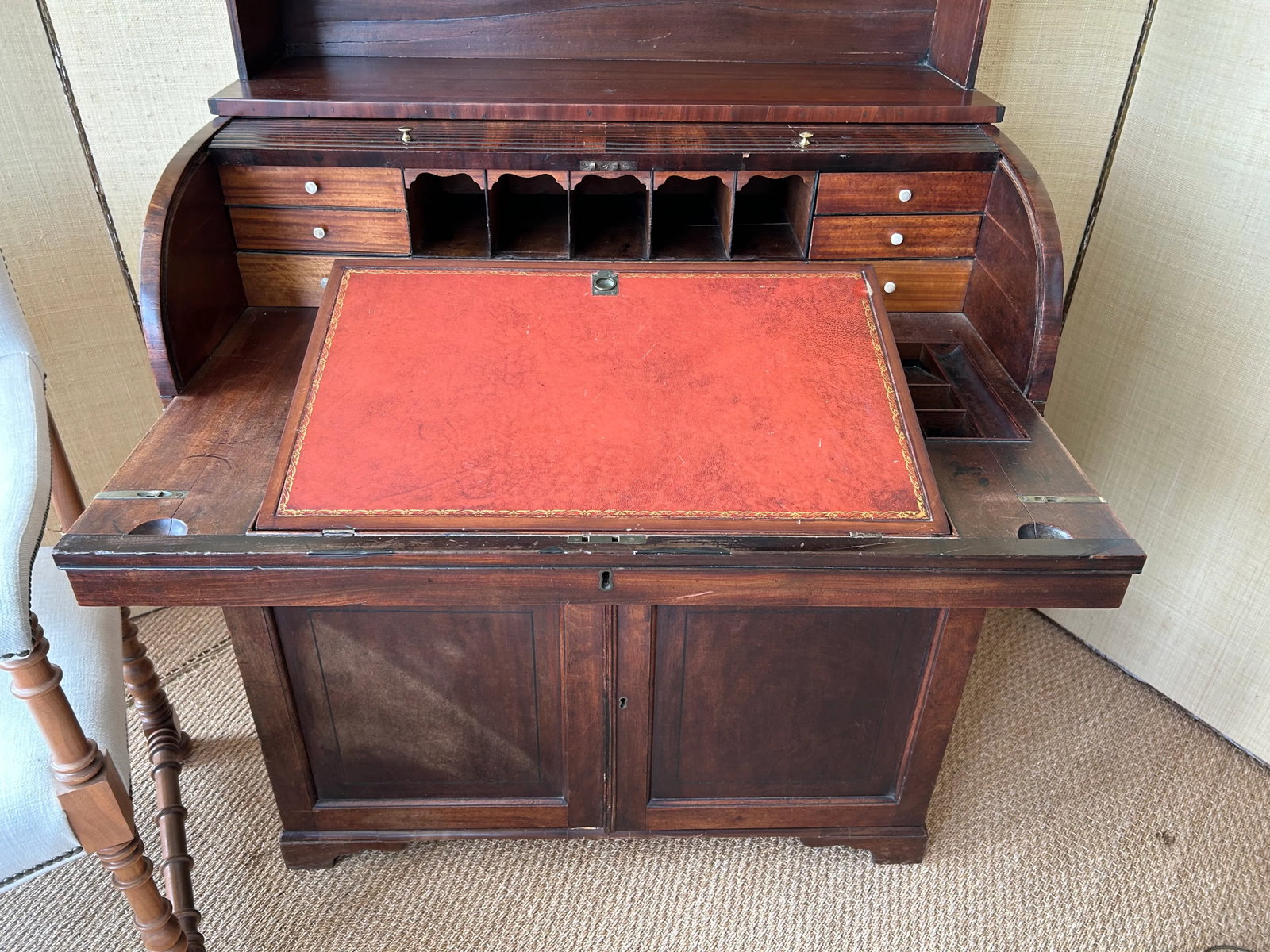 19th Century English Petite Rolltop Desk - 5
