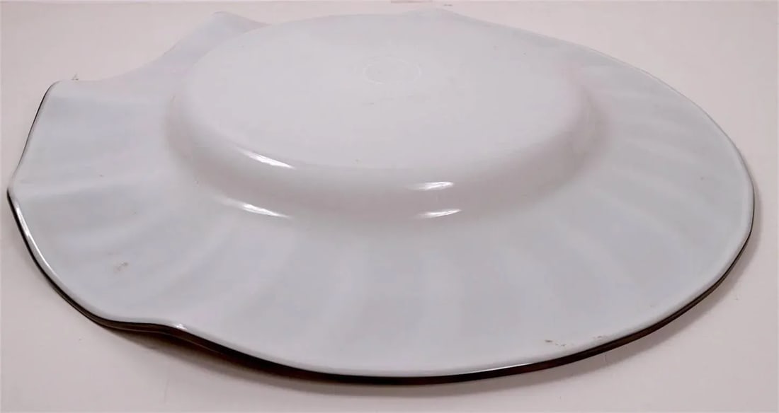 Large Murano Platter Centerpiece Bowl Attributed to Barbini - 3